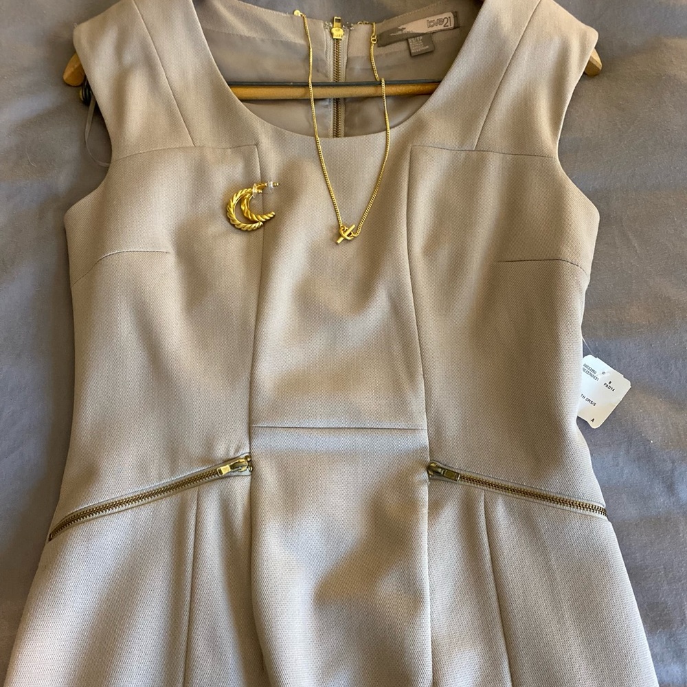 Forever 21, beige dress, XS, BRAND NEW WITH TAG